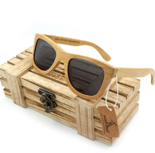 100% Natural Bamboo Wooden Sunglasses