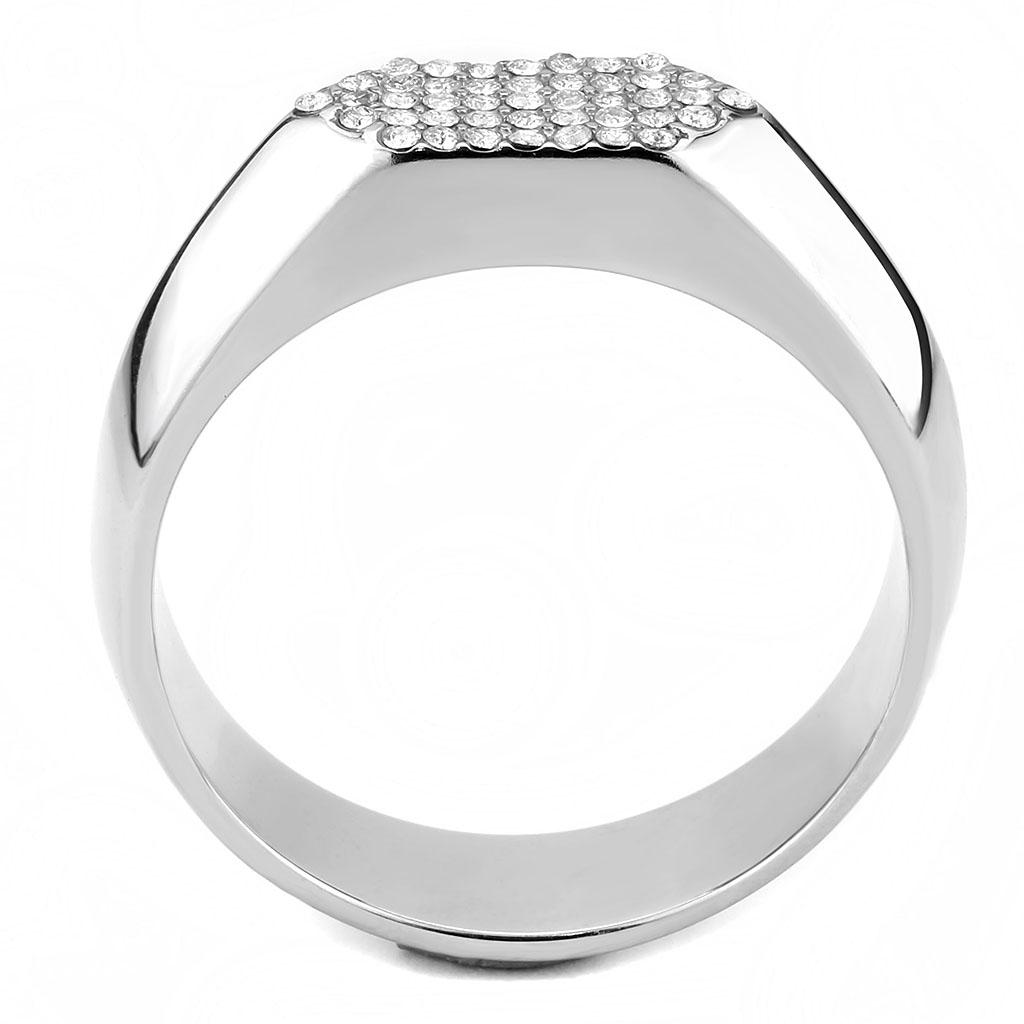 DA302 No Plating Stainless Steel Ring with AAA