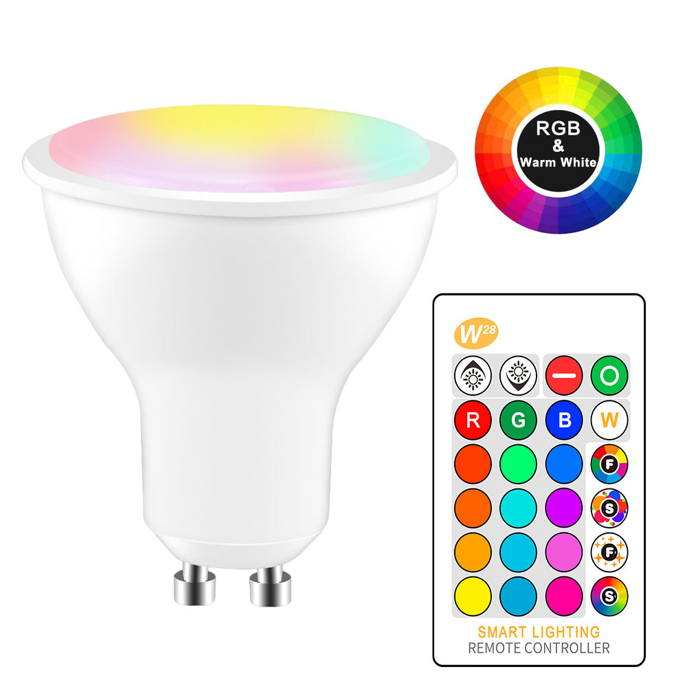 8W RGBW Bulb GU10 Color Changing Atmosphere Lamp