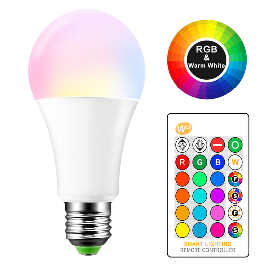 15W RGBW LED Bulb E27 Color Changing Atmosphere