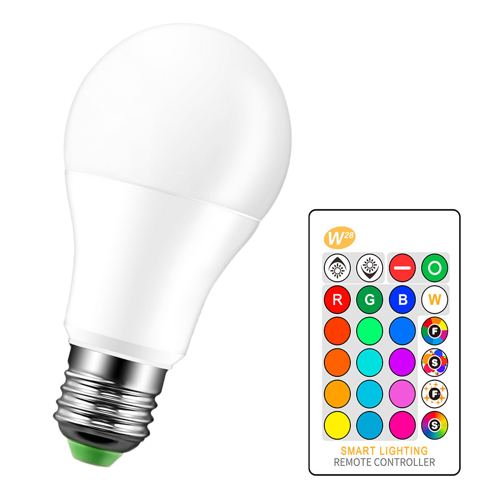 Cool White RGBW LED Bulb E27 Color Changing