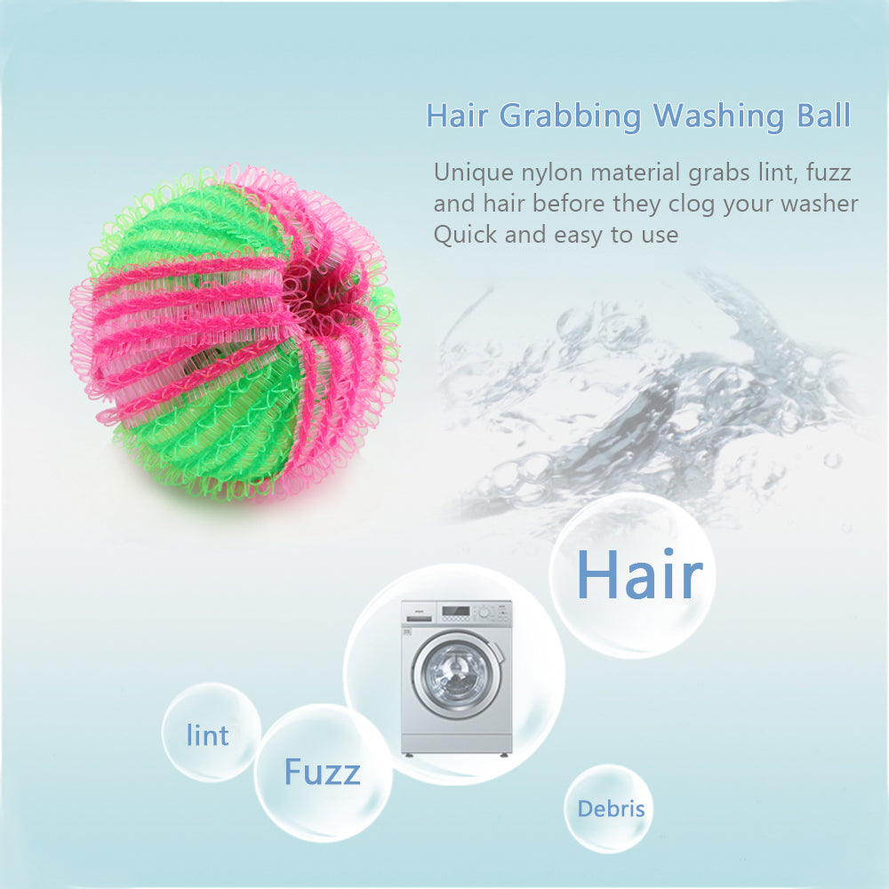 6PCS Hair Lint Fluff Grabbing Remover Washing Ball