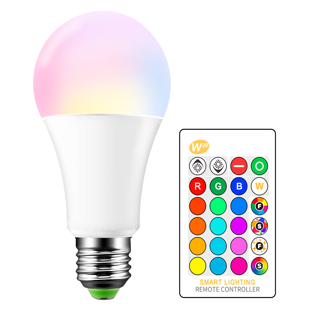 RGBW LED Bulb E27 Color Changing Flash Strobe