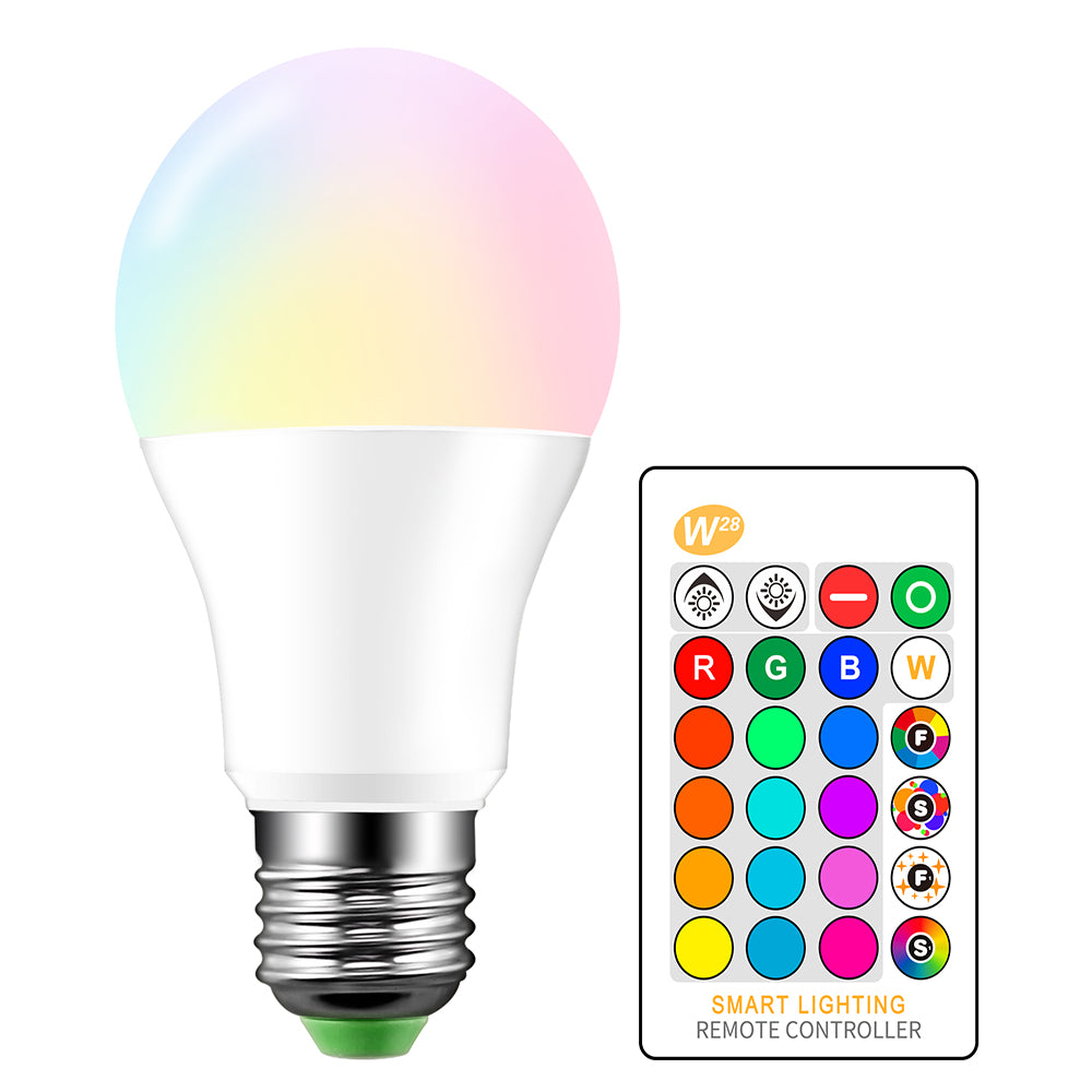 Cool White RGBW LED Bulb E27 Color Changing