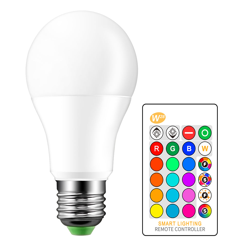 Cool White RGBW LED Bulb E27 Color Changing