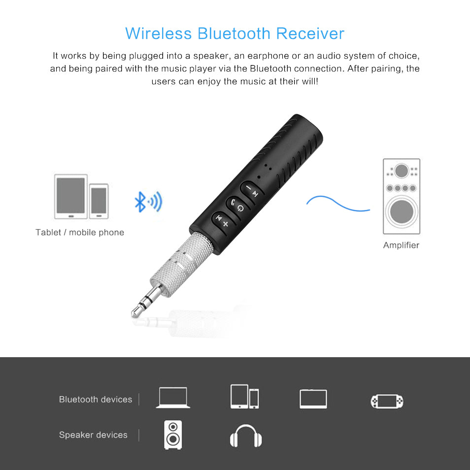 Universale 3.5mm Car Kit Bluetooth 4.2 Receiver