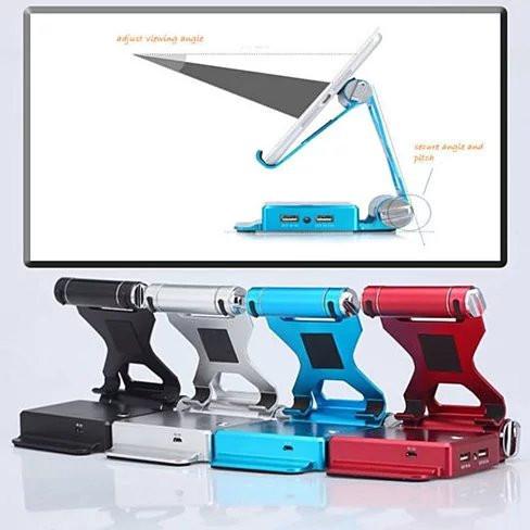 Podium Style Stand With Extended Battery Up To 200% For iPad, iPhone