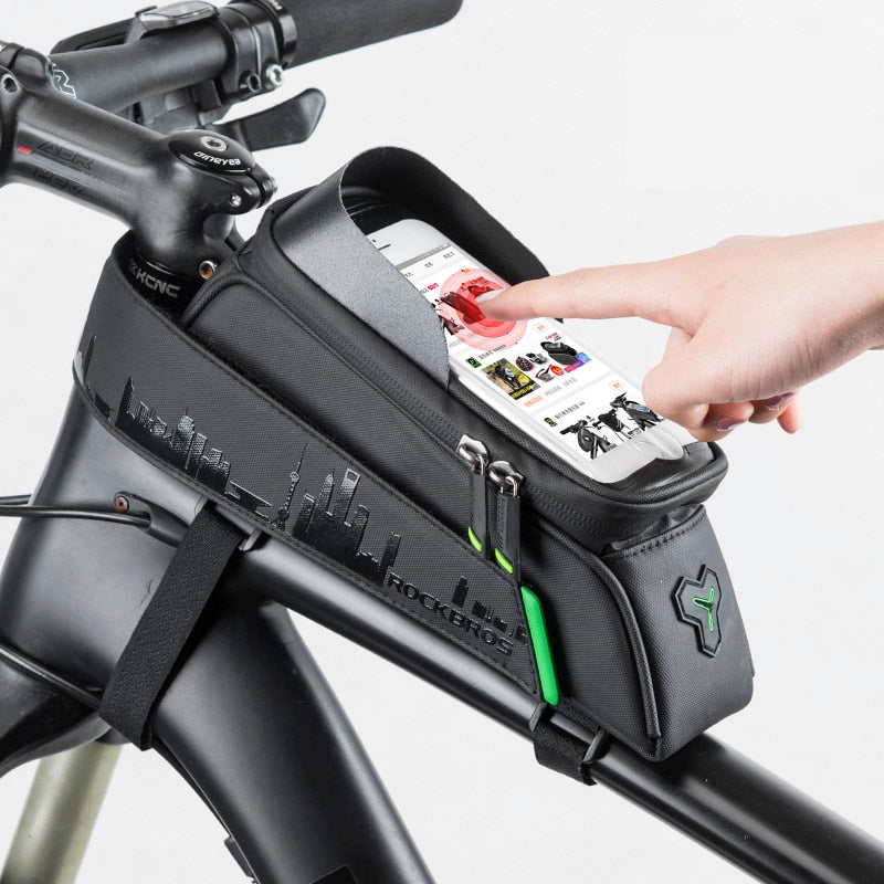 ROCKBROS Bike Bag Front Phone Bicycle Bag For Bicycle Tube Waterproof