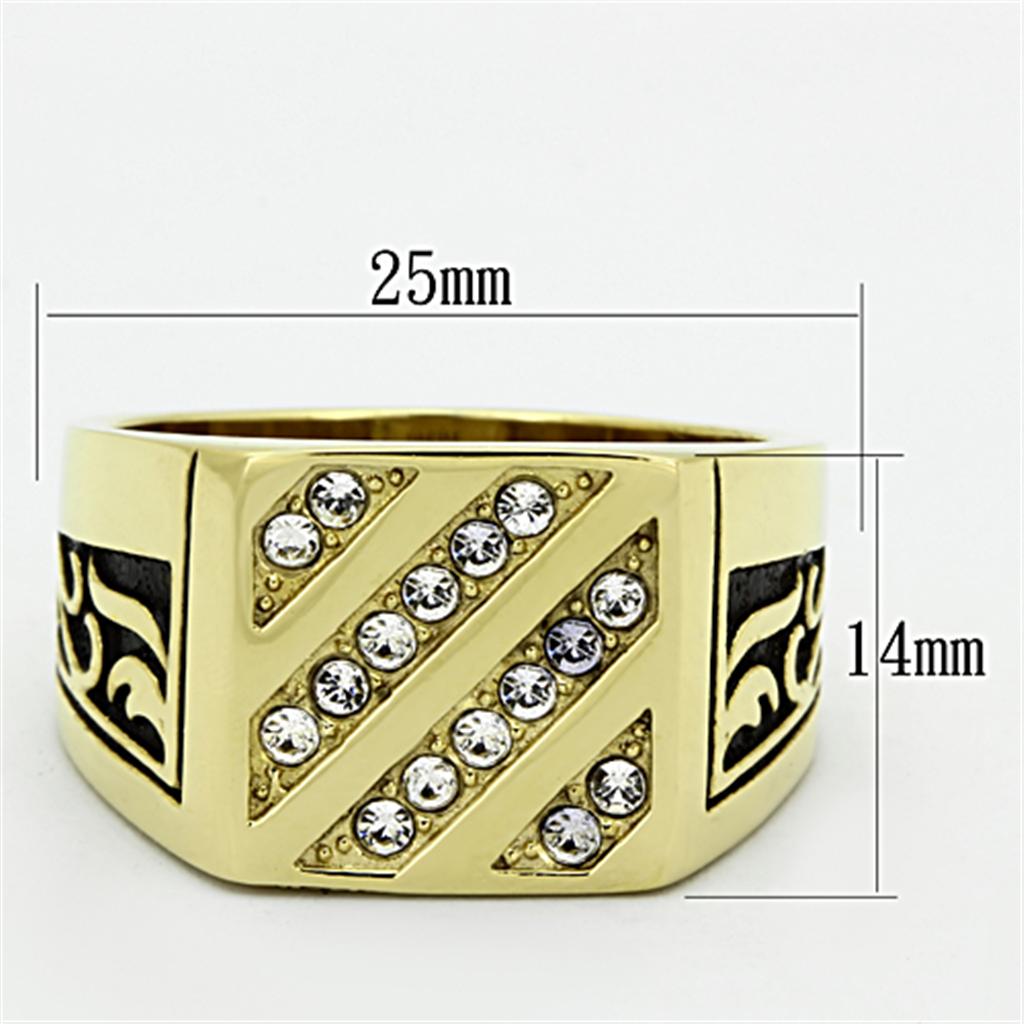 TK1189 IP Gold(Ion Plating) Stainless Steel Ring