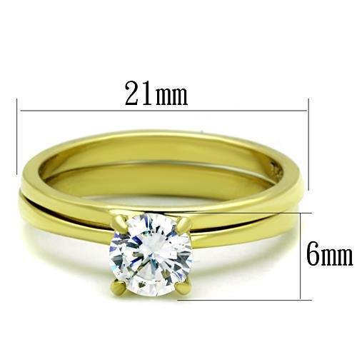 TK1721 IP Gold(Ion Plating) Stainless Steel Ring