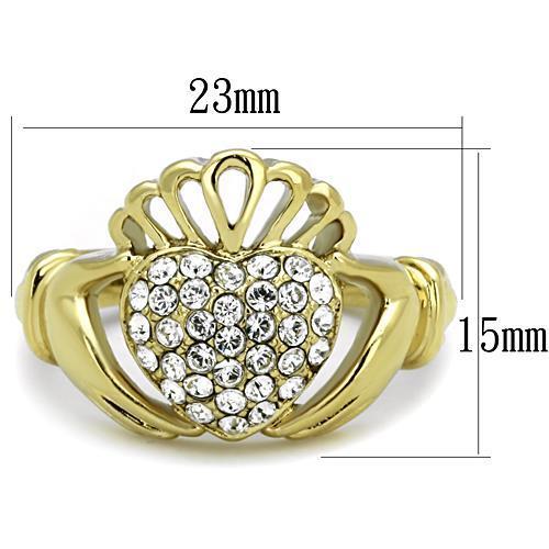 TK1724 IP Gold(Ion Plating) Stainless Steel Ring