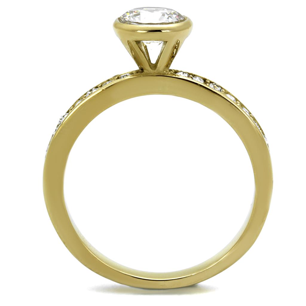 TK2254 IP Gold(Ion Plating) Stainless Steel Ring