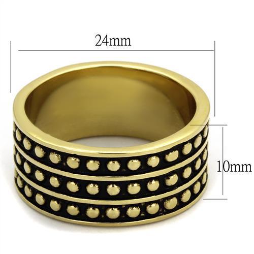 TK2312 IP Gold(Ion Plating) Stainless Steel Ring