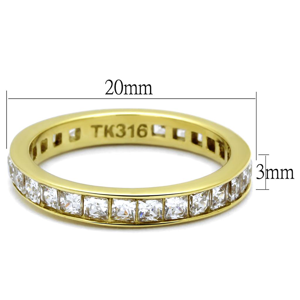 TK2344G IP Gold(Ion Plating) Stainless Steel Ring