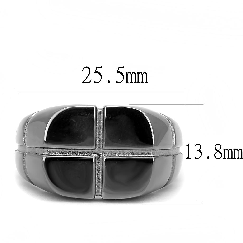 Men Stainless Steel No Stone Rings TK3273