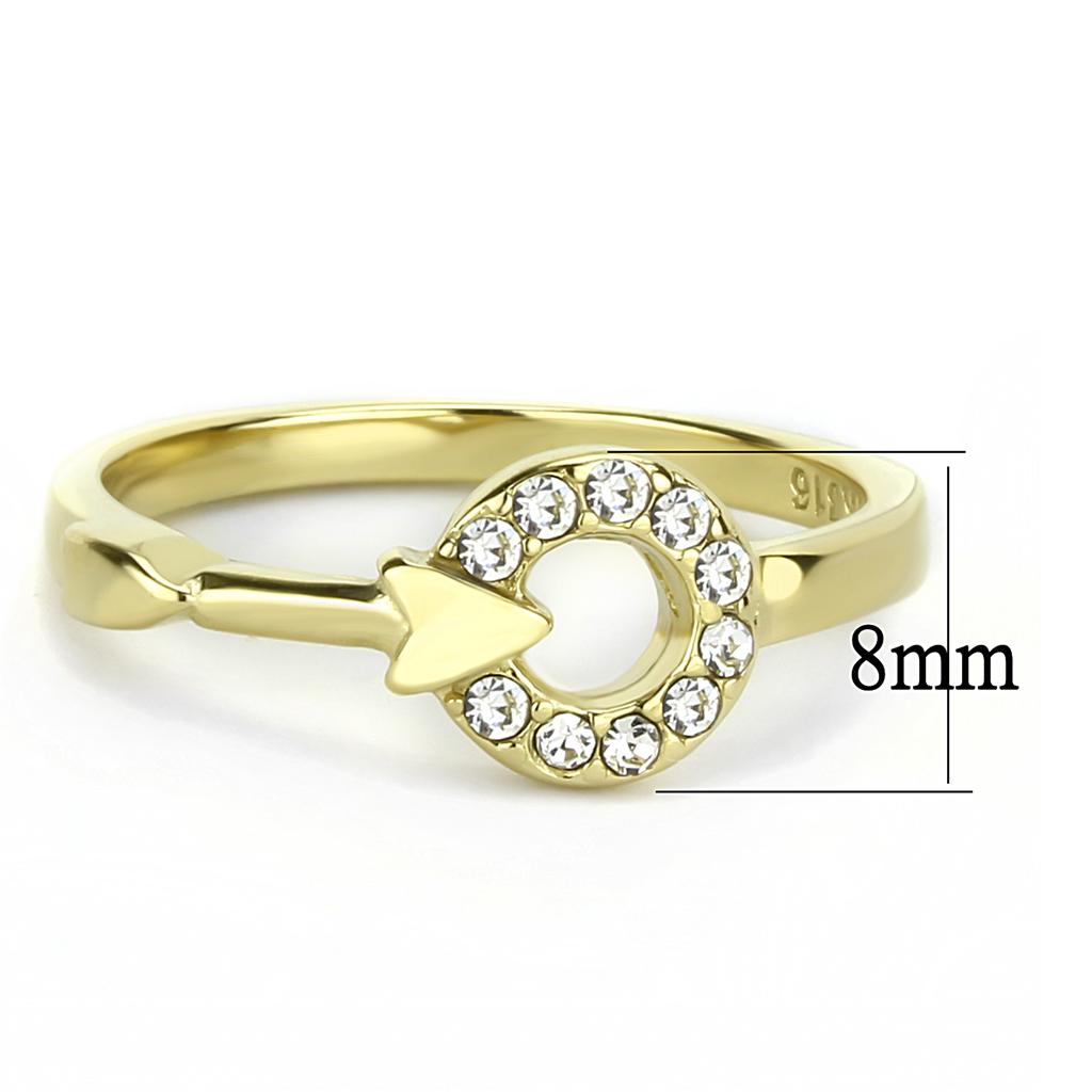 TK3439 IP Gold(Ion Plating) Stainless Steel Ring