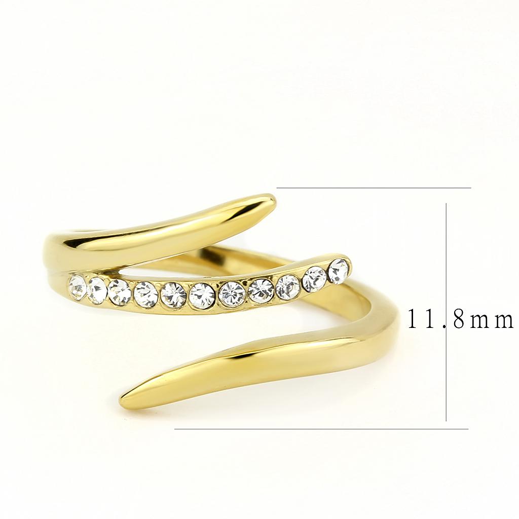 TK3590 IP Gold(Ion Plating) Stainless Steel Ring