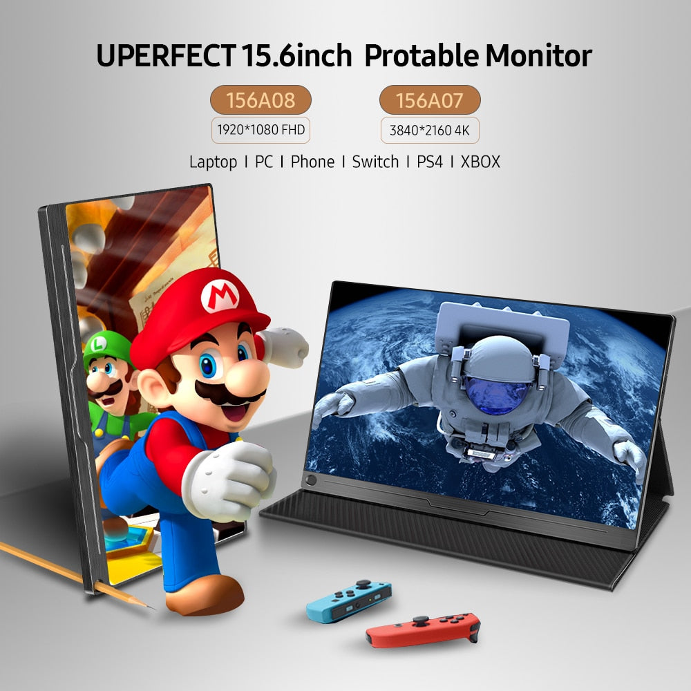 UPERFECT 15.6 4K USB TypeC IPS Screen Portable Monitor For Ps4 Switch