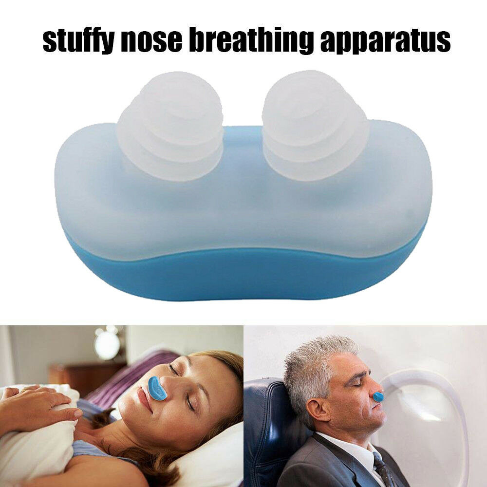 Silicone Anti Snore Relieve Snoring Device Blue