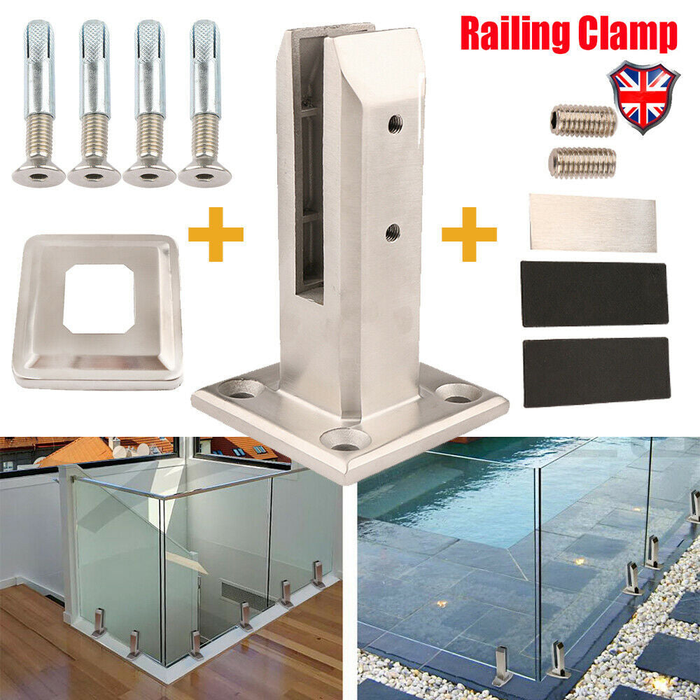 Stainless Steel Stairs Pool Clamp Glass Clamp