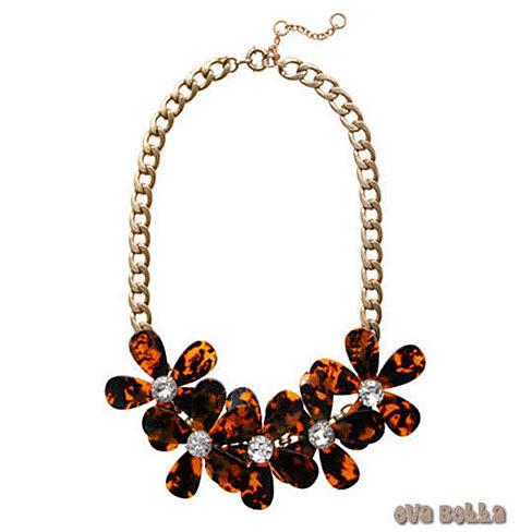 Flowers in Bloom - Our Tortoise Shell color Necklace - Get the