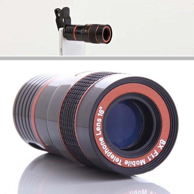 Telephoto PRO Clear Image Lens Zooms 8 times closer! For all Smart