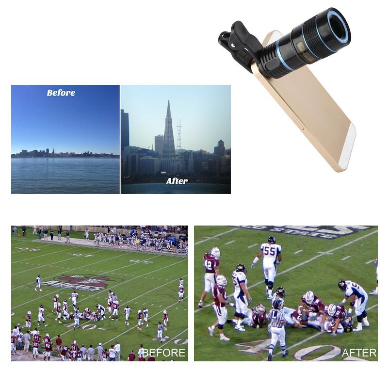 Telephoto PRO Clear Image Lens Zooms 8 times closer! For all Smart