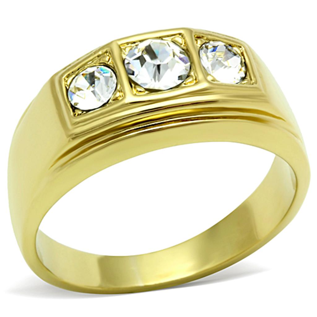 TK119G IP Gold(Ion Plating) Stainless Steel Ring