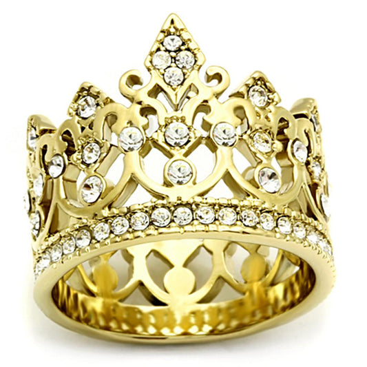 TK1507 IP Gold(Ion Plating) Stainless Steel Ring