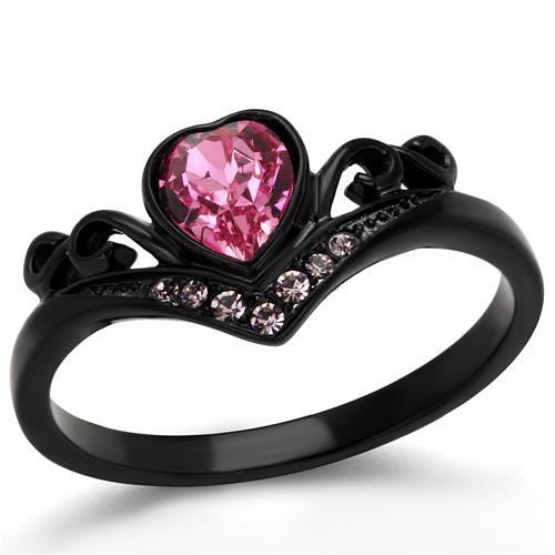 TK2192 IP Black(Ion Plating) Stainless Steel Ring