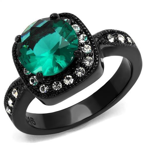 TK2209 IP Black(Ion Plating) Stainless Steel Ring