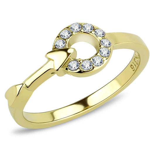 TK3439 IP Gold(Ion Plating) Stainless Steel Ring