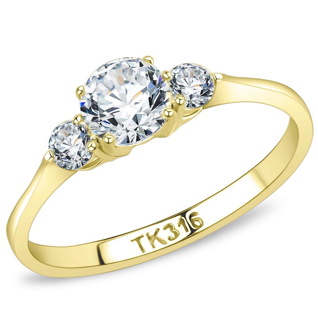 TK3668 IP Gold(Ion Plating) Stainless Steel Ring