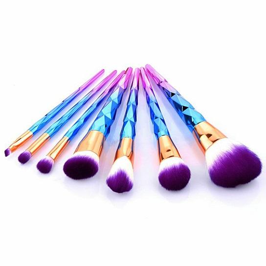 Unicorn Exotic Beauty Enhancer Cosmetic Brush Set Of 7