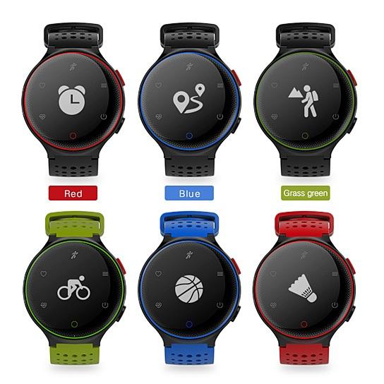 Smart Fit Sporty Waterproof Watch W/ Active Heart Rate and Blood